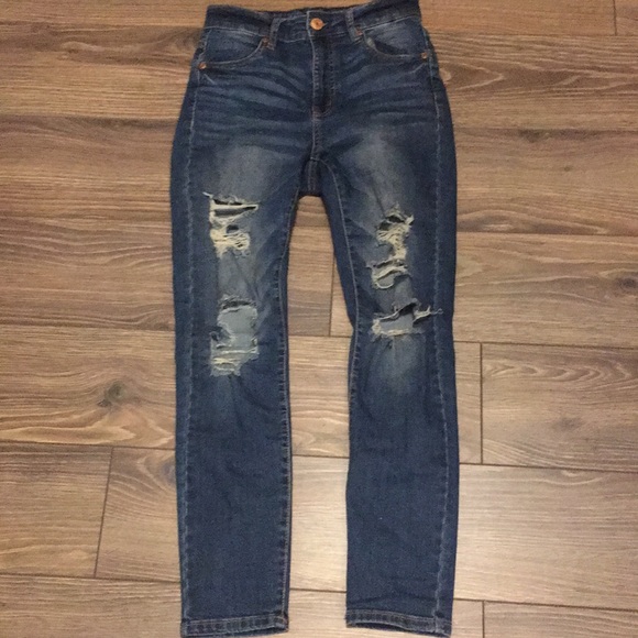 Medium-Wash High Rise Jegging - Picture 1 of 4
